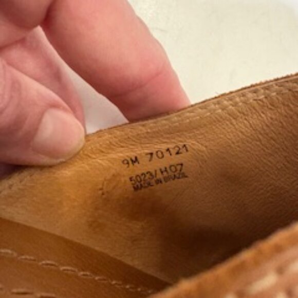 Frye Cheryl Triple Ring Western style Clogs Brown Leather sz 9 - Picture 8 of 8